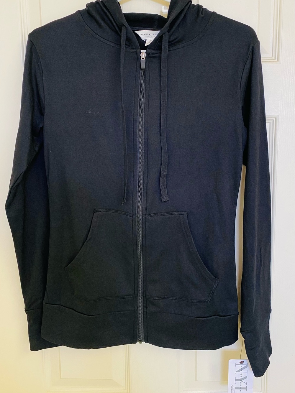 New York Laundry Black Zip-Up Hoodie Jacket
